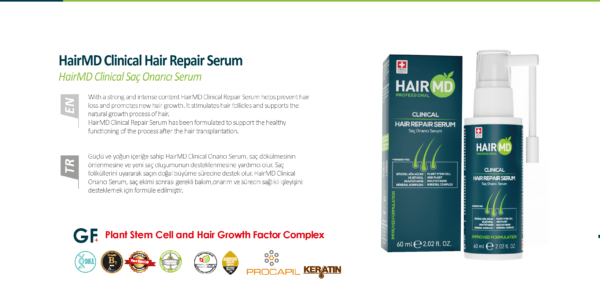 HairMD Clinical Hair Repair Serum - HairMD Clinical Saç Onarıcı Serum - Image 2