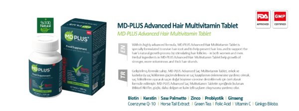 MD-PLUS Advanced Hair Multivitamin Tablet - MD-PLUS Advanced Hair Multivitamin Tablet - Image 2