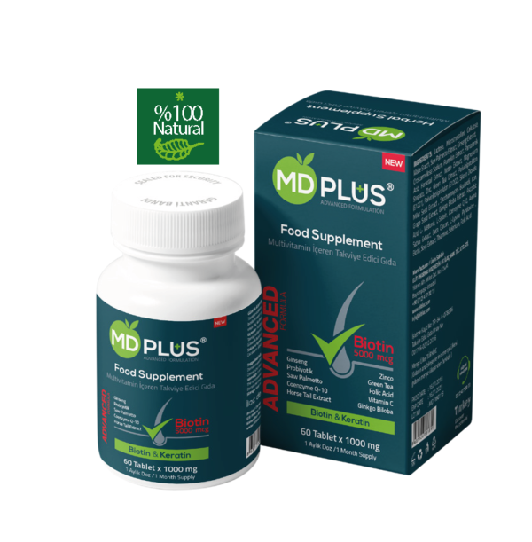 MD-PLUS Advanced Hair Multivitamin Tablet - MD-PLUS Advanced Hair Multivitamin Tablet