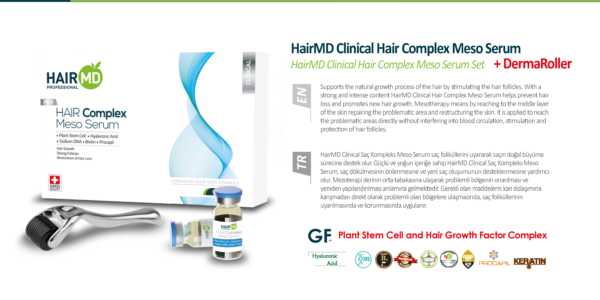 HairMD Clinical Hair Complex Meso Serum - HairMD Clinical Hair Complex Meso Serum Set + DermaRoller - Image 2