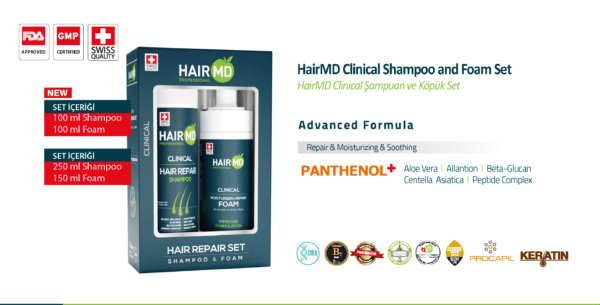 HairMD Clinical Shampoo and Foam Set - HairMD Clinical Şampuan ve Köpük Set - Image 2